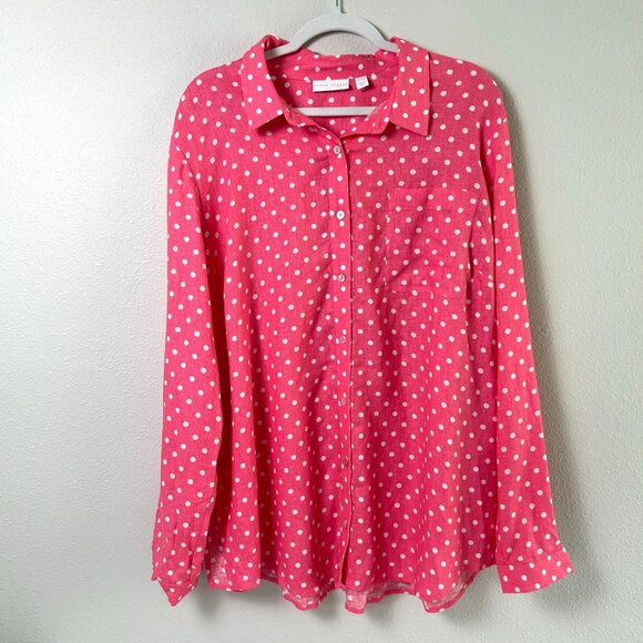 qvc susan graver polka dot top